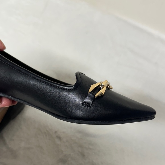 Report Black Loafers with Gold Chain Detail - Picture 7 of 10